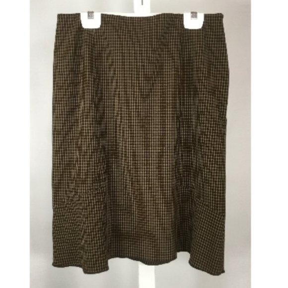 Brown Check Skirt - Picture 1 of 4